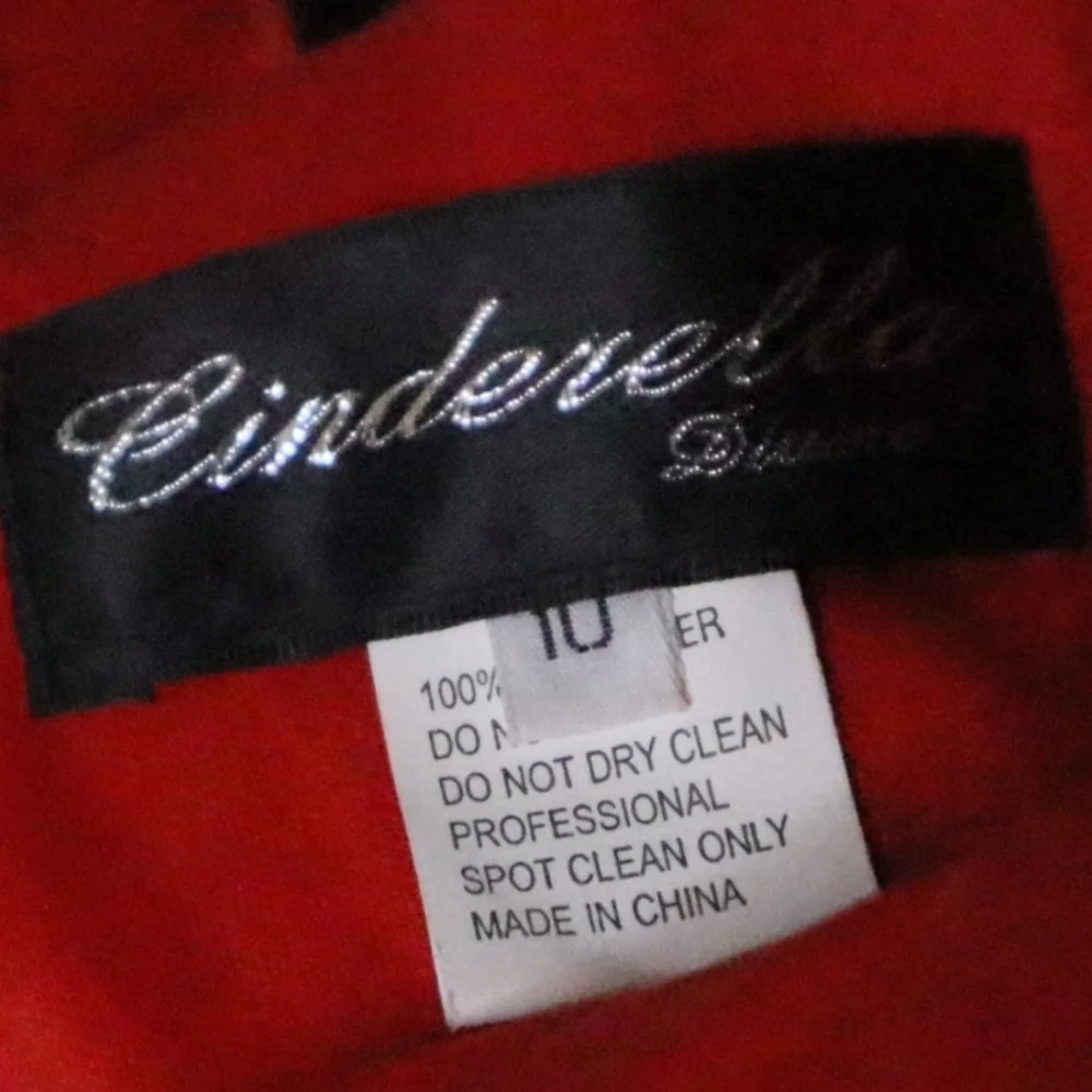 FORMAL ORANGE DRESS 10 Cinderella Cut-Out Mini Prom Homecoming Gold Gown Party - Picture 8 of 9